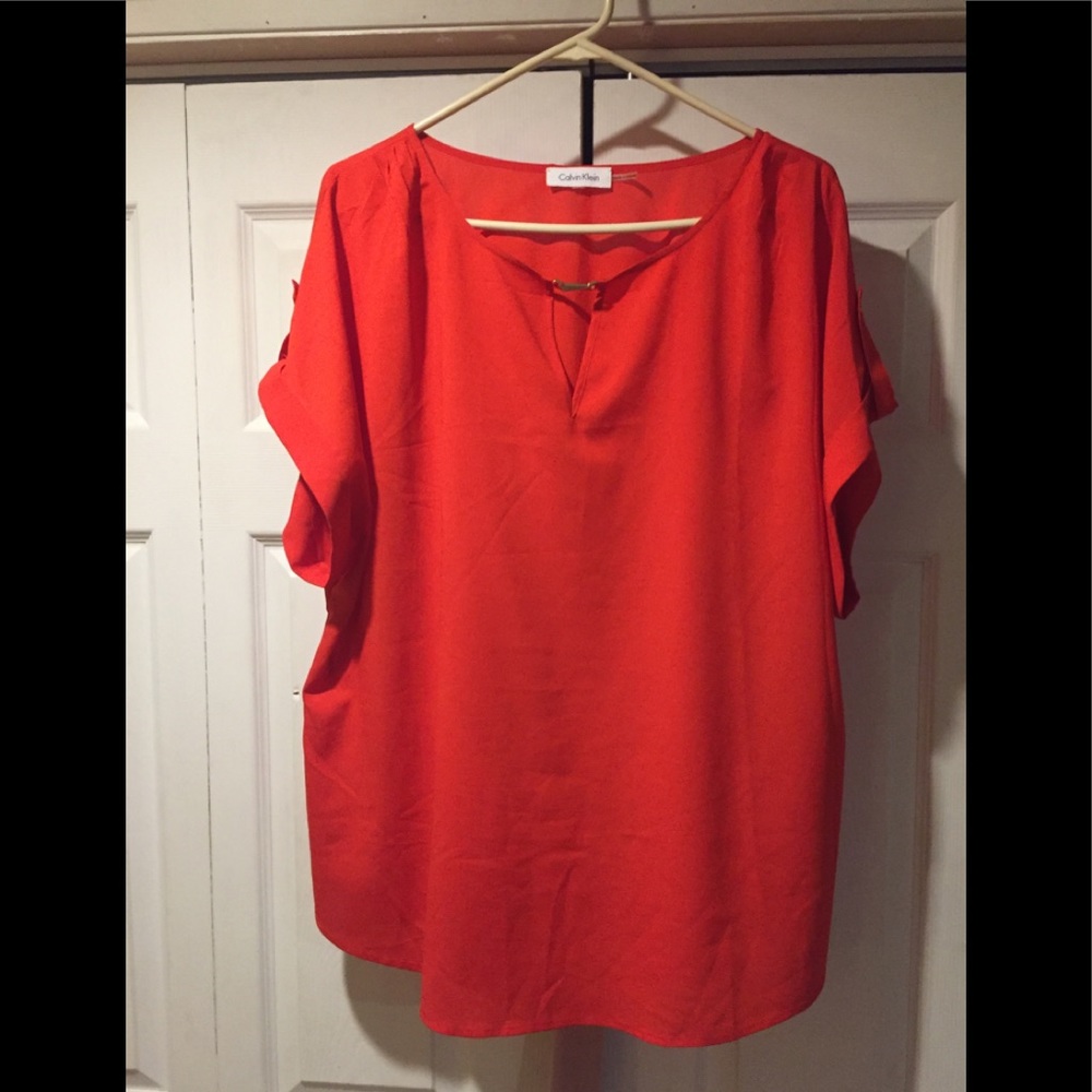 Calvin Klein red top size 2x